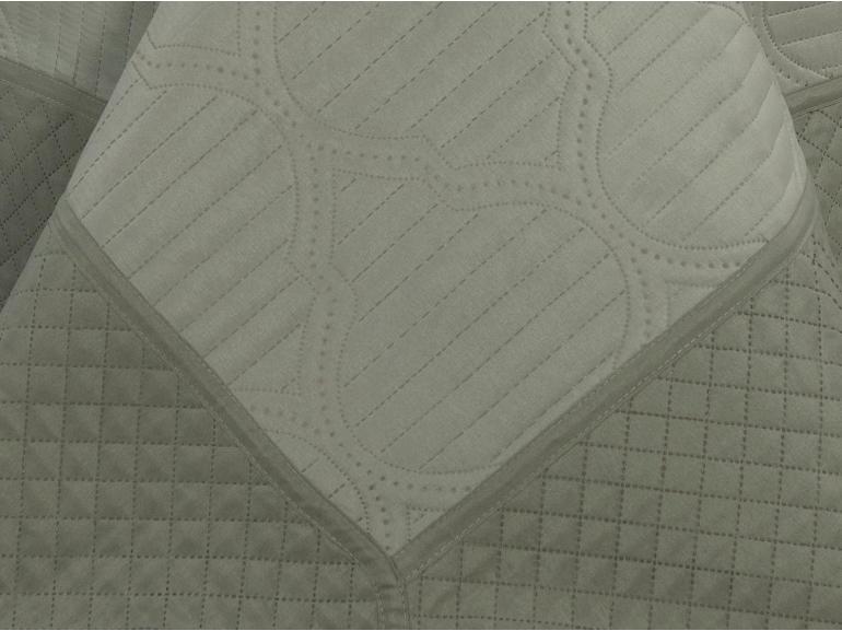 Kit: 1 Cobre-leito Solteiro Bouti de Microfibra Ultrasonic + 1 Porta-travesseiro - Venetia Stone - Dui Design
