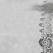 Trilho de Mesa com Bordado Guipir Fcil de Limpar 45x170cm Avulso - Veneza Branco - Dui Design