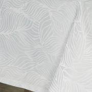 Toalha de Mesa Fcil de Limpar Retangular 8 Lugares 160x270cm - Vernom Branco - Dui Design