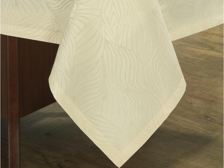 Toalha de Mesa Fcil de Limpar Retangular 6 Lugares 160x220cm - Vernom Champagne - Dui Design