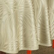 Toalha de Mesa Fcil de Limpar Redonda 160cm - Vernon Bege - Dui Design