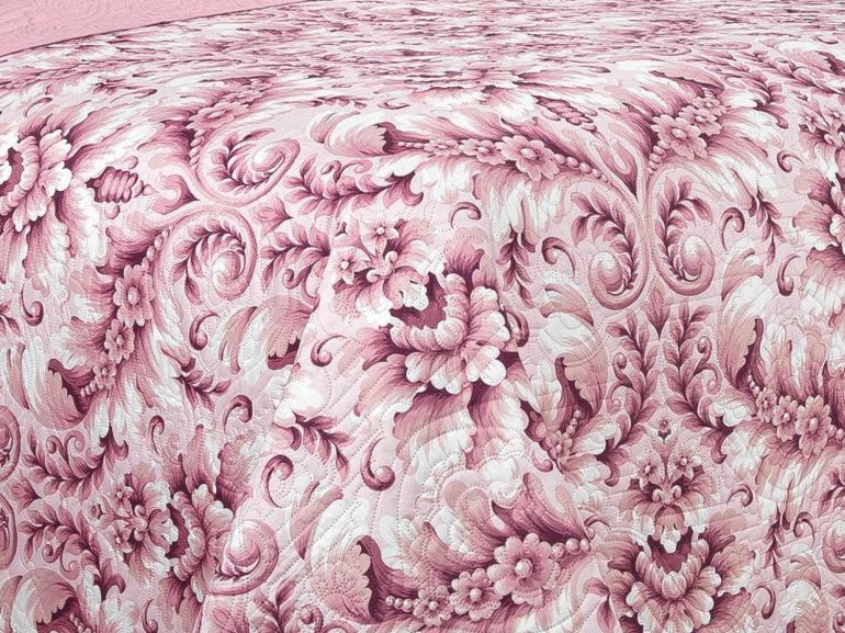 Kit: 1 Cobre-leito King Bouti de Microfibra Ultrasonic Estampada + 2 Porta-travesseiros - Versalhes Vintage - Dui Design