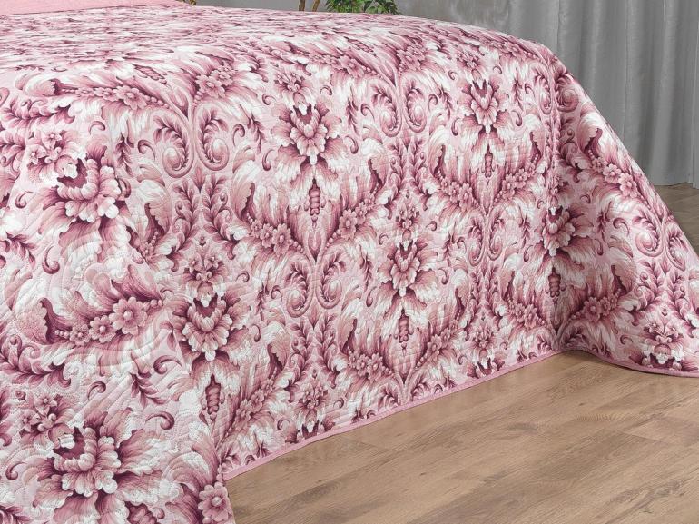 Kit: 1 Cobre-leito King Bouti de Microfibra Ultrasonic Estampada + 2 Porta-travesseiros - Versalhes Vintage - Dui Design