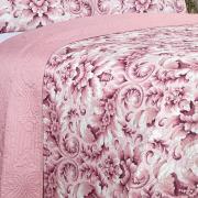 Kit: 1 Cobre-leito King Bouti de Microfibra Ultrasonic Estampada + 2 Porta-travesseiros - Versalhes Vintage - Dui Design