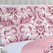 Kit: 1 Cobre-leito King Bouti de Microfibra Ultrasonic Estampada + 2 Porta-travesseiros - Versalhes Vintage - Dui Design