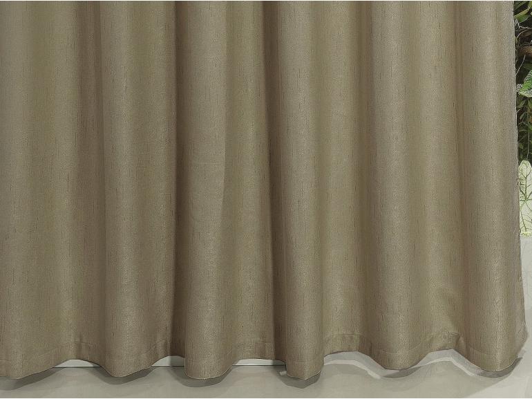 Cortina Blackout com Linho - 1,70m de Altura - Para Varão entre 1,80m e 2,00m de Largura - Viena Bege - Dui Design