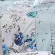 Enxoval Solteiro com Cobre-leito 5 peas Percal 200 fios 100% Algodo - Vintage Azul - Corttex