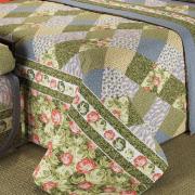 Kit: 1 Cobre-leito Queen + 2 Portas-travesseiro 150 fios 100% Algodo - Virgine Vintage - Dui Design