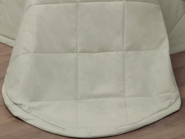 Kit: 1 Cobre-leito Casal + 2 Porta-travesseiros Percal 200 fios - Vita Bege - Dui Design