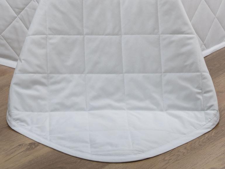 Kit: 1 Cobre-leito Solteiro + 1 Porta-travesseiro Percal 200 fios - Vita Branco - Dui Design