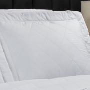 Kit: 1 Cobre-leito Solteiro + 1 Porta-travesseiro Percal 200 fios - Vita Branco - Dui Design