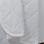 Kit: 1 Cobre-leito Queen + 2 Porta-travesseiros Percal 200 fios - Vita Branco - Dui Design