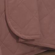 Kit: 1 Cobre-leito Solteiro + 1 Porta-travesseiro Percal 200 fios - Vita Rosa Velho - Dui Design