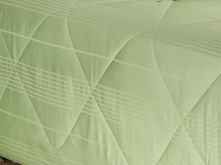 Edredom King Cetim de Algodo 300 fios - Victorios Verde - Dui Design