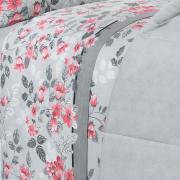 Jogo de Cama King 150 fios - Viviane Cinza - Dui Design