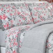 Jogo de Cama King 150 fios - Viviane Cinza - Dui Design