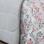 Edredom Queen 150 fios - Viviane Cinza - Dui Design