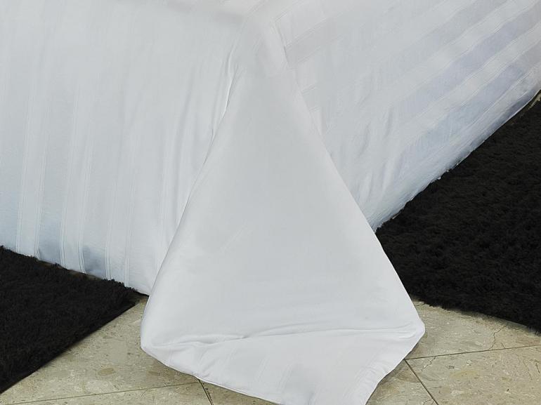 Jogo de Cama Queen Cetim de Algodo 400 fios - Voyage Branco - Dui Design