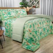 Jogo de Cama Casal 150 fios - Waikiki Menta - Dui Design