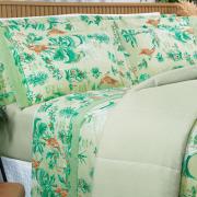 Jogo de Cama Casal 150 fios - Waikiki Menta - Dui Design