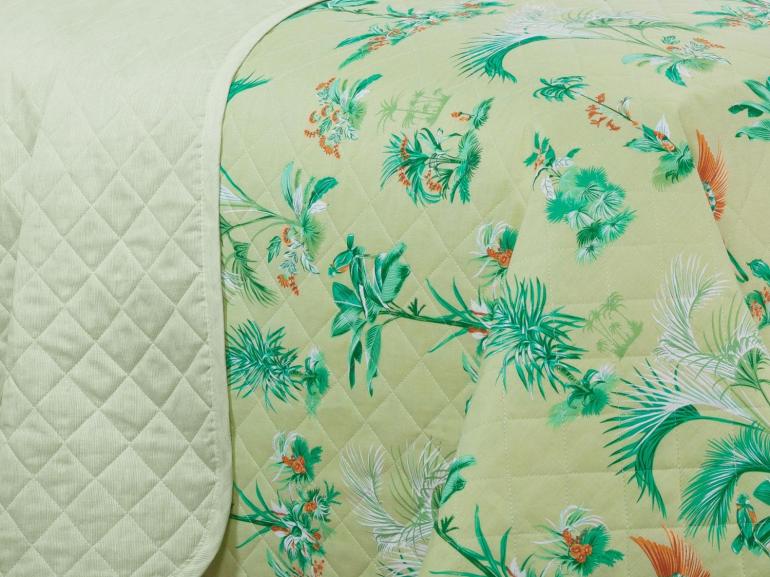 Enxoval Casal com Cobre-leito 7 pe�as 150 fios - Waikiki Menta - Dui Design