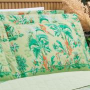 Enxoval Casal com Cobre-leito 7 pe�as 150 fios - Waikiki Menta - Dui Design