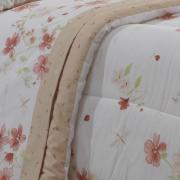 Enxoval Solteiro com Edredom 4 peas Percal 180 fios 100% Algodo - Yolanda Coral - Dui Design