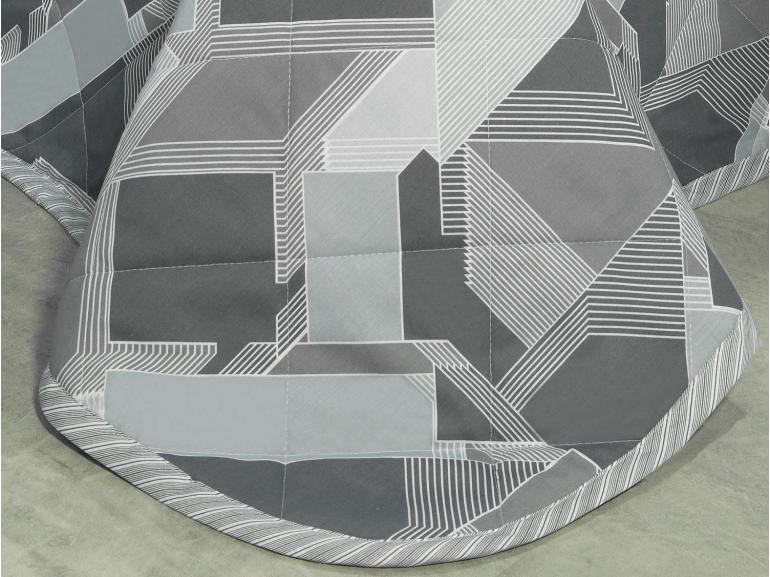 Kit: 1 Cobre-leito King + 2 Porta-travesseiros 150 fios - Zac Grafite - Dui Design
