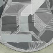Kit: 1 Cobre-leito Queen + 2 Porta-travesseiros 150 fios - Zac Grafite - Dui Design
