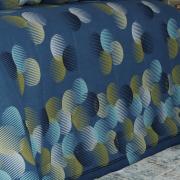 Enxoval Solteiro com Edredom 4 peças 150 fios - Zander Azul - Dui Design